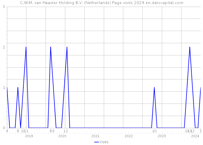 C.W.M. van Haaster Holding B.V. (Netherlands) Page visits 2024 