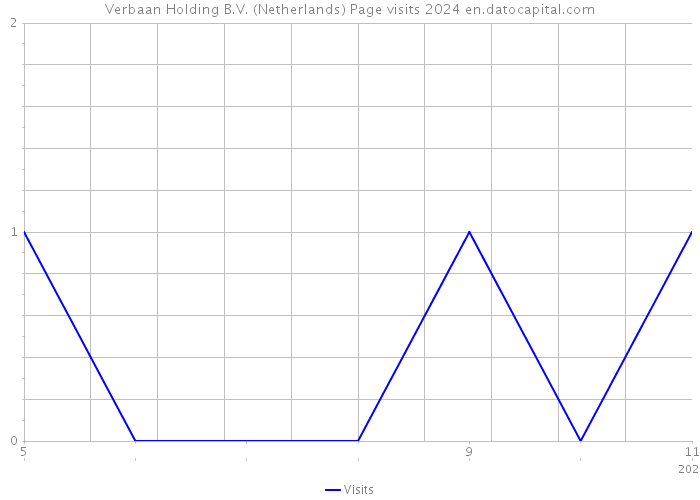 Verbaan Holding B.V. (Netherlands) Page visits 2024 