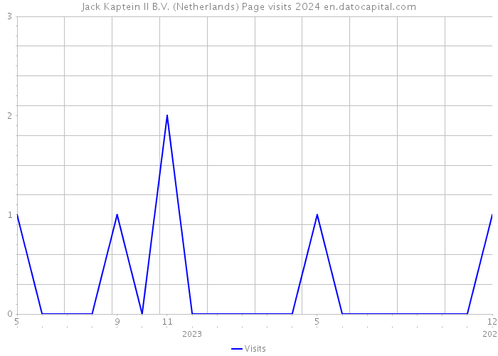 Jack Kaptein II B.V. (Netherlands) Page visits 2024 