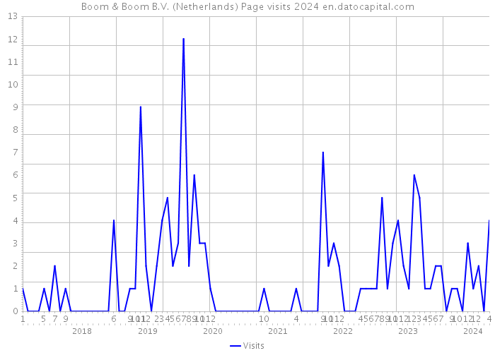 Boom & Boom B.V. (Netherlands) Page visits 2024 