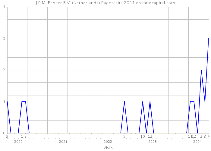 J.P.M. Beheer B.V. (Netherlands) Page visits 2024 