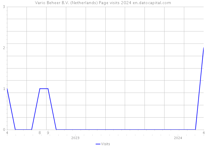 Vario Beheer B.V. (Netherlands) Page visits 2024 