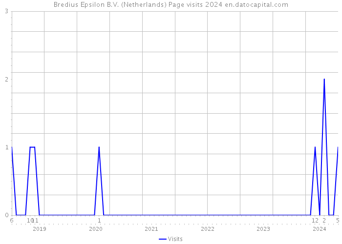 Bredius Epsilon B.V. (Netherlands) Page visits 2024 