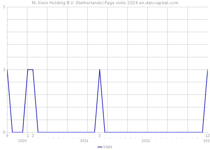 M. Klein Holding B.V. (Netherlands) Page visits 2024 