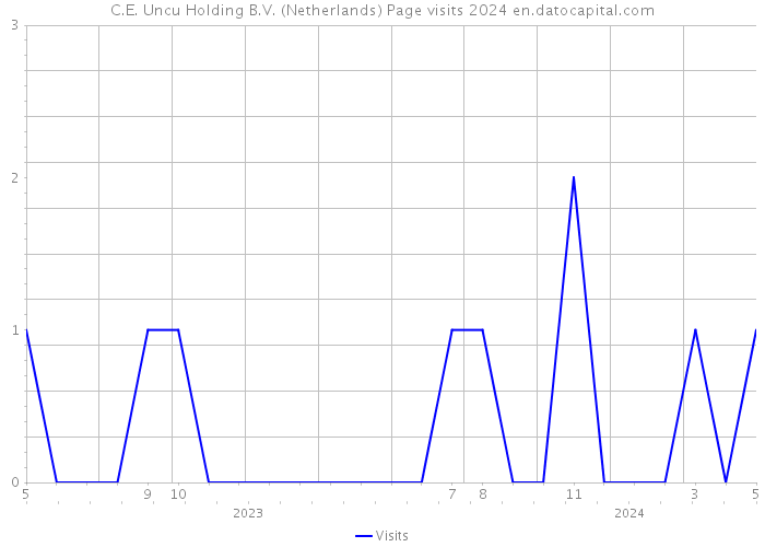 C.E. Uncu Holding B.V. (Netherlands) Page visits 2024 