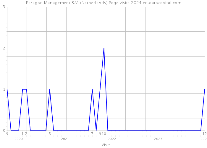 Paragon Management B.V. (Netherlands) Page visits 2024 