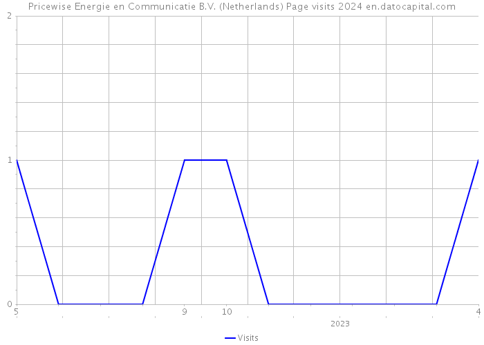 Pricewise Energie en Communicatie B.V. (Netherlands) Page visits 2024 