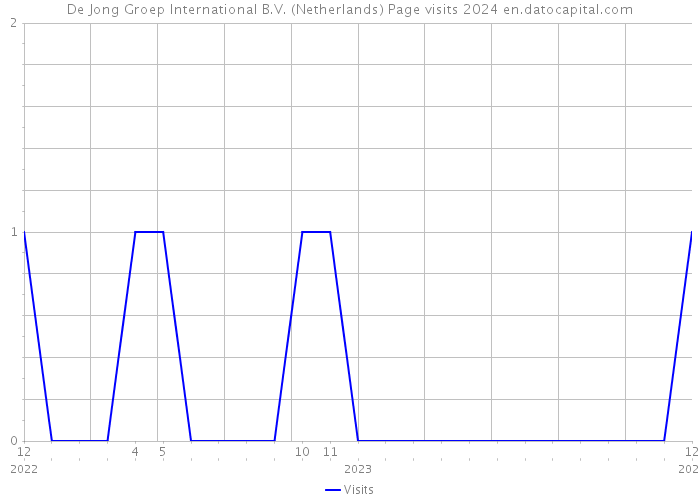 De Jong Groep International B.V. (Netherlands) Page visits 2024 