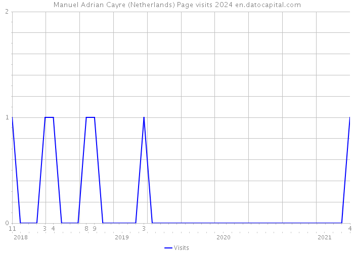 Manuel Adrian Cayre (Netherlands) Page visits 2024 