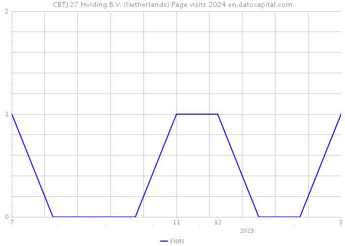 CBTJ 27 Holding B.V. (Netherlands) Page visits 2024 