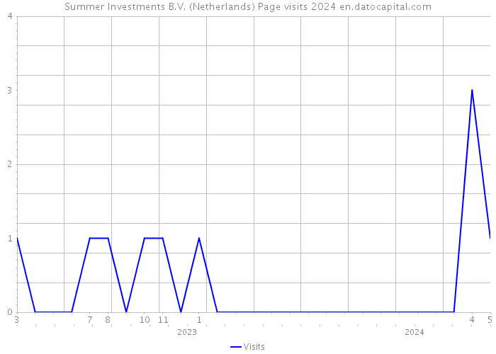 Summer Investments B.V. (Netherlands) Page visits 2024 