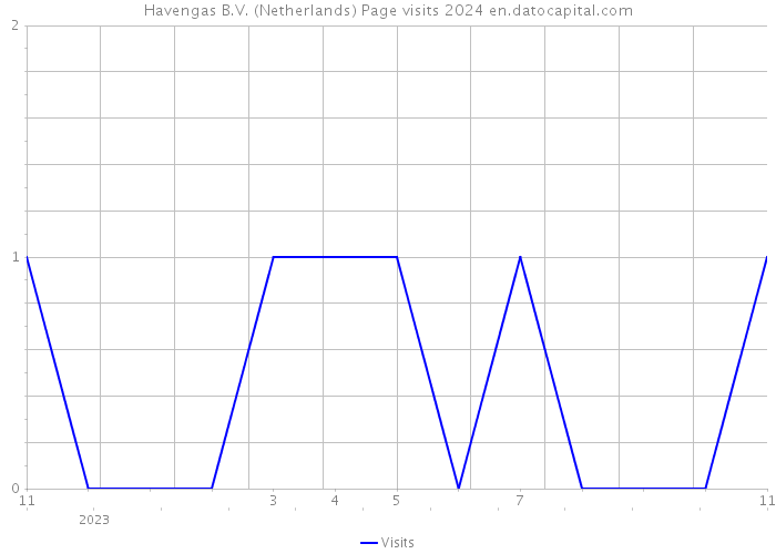 Havengas B.V. (Netherlands) Page visits 2024 