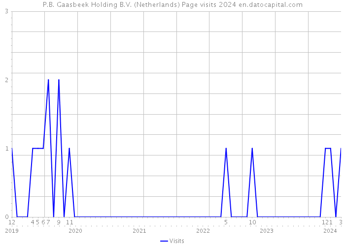 P.B. Gaasbeek Holding B.V. (Netherlands) Page visits 2024 