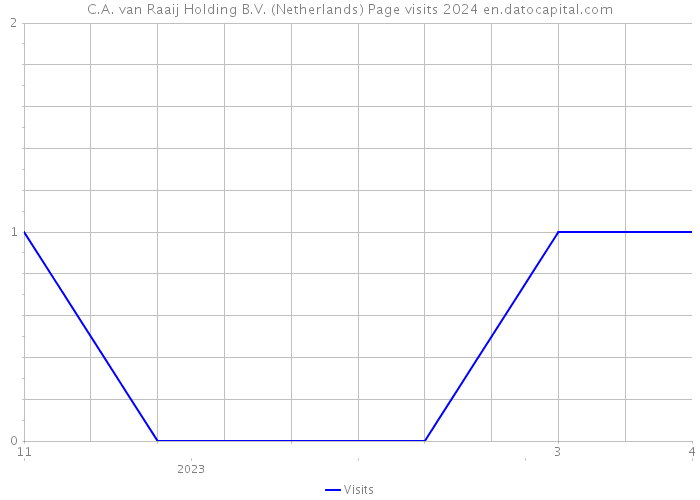 C.A. van Raaij Holding B.V. (Netherlands) Page visits 2024 