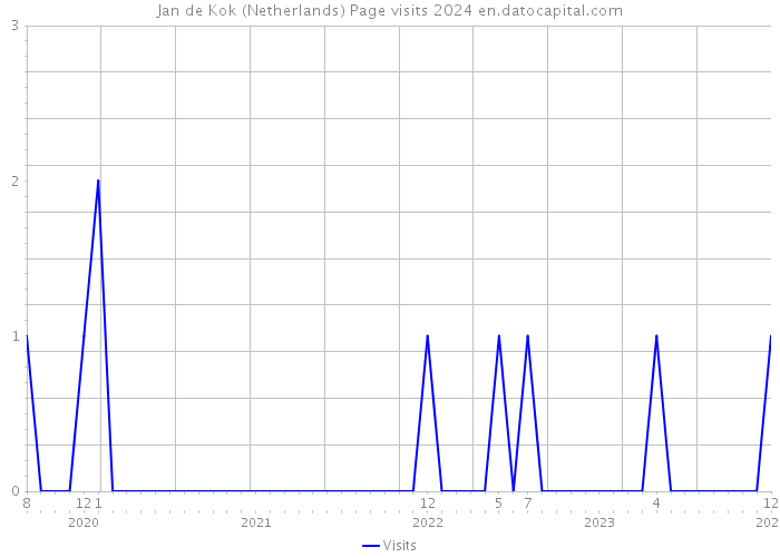 Jan de Kok (Netherlands) Page visits 2024 