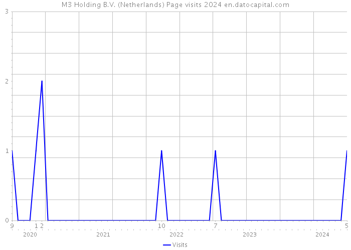 M3 Holding B.V. (Netherlands) Page visits 2024 