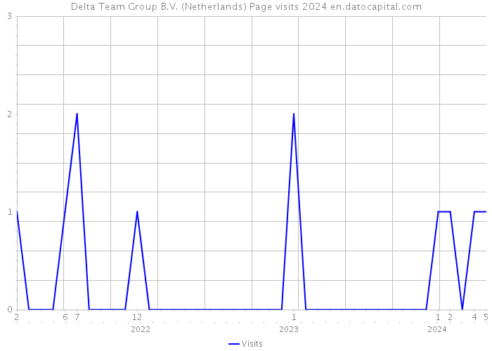 Delta Team Group B.V. (Netherlands) Page visits 2024 