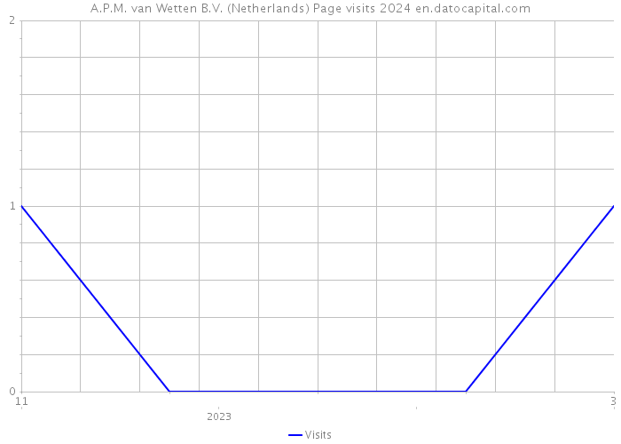 A.P.M. van Wetten B.V. (Netherlands) Page visits 2024 