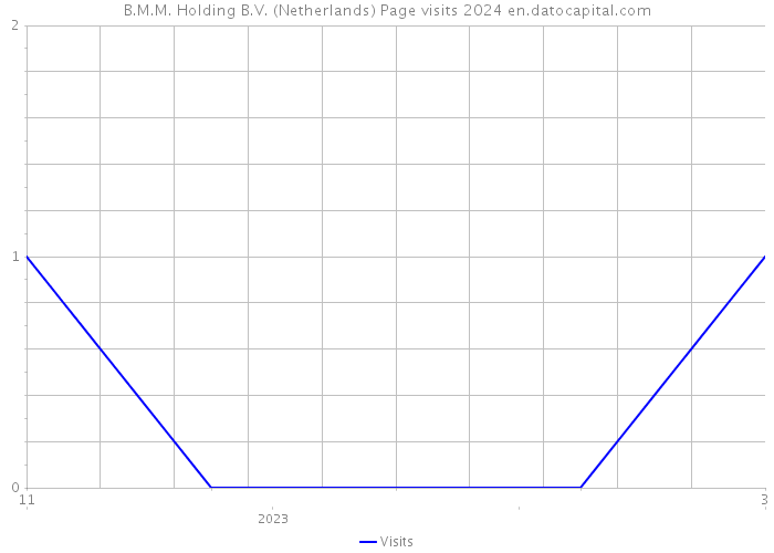 B.M.M. Holding B.V. (Netherlands) Page visits 2024 