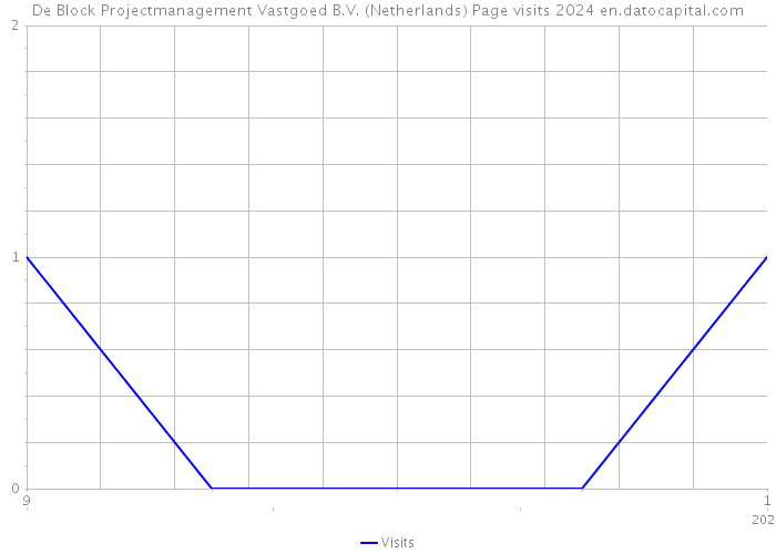 De Block Projectmanagement Vastgoed B.V. (Netherlands) Page visits 2024 