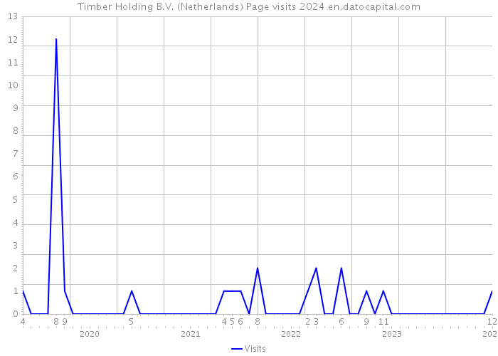 Timber Holding B.V. (Netherlands) Page visits 2024 
