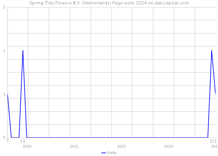 Spring Tide Finance B.V. (Netherlands) Page visits 2024 