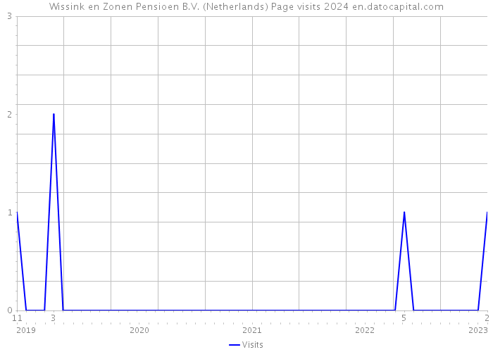 Wissink en Zonen Pensioen B.V. (Netherlands) Page visits 2024 