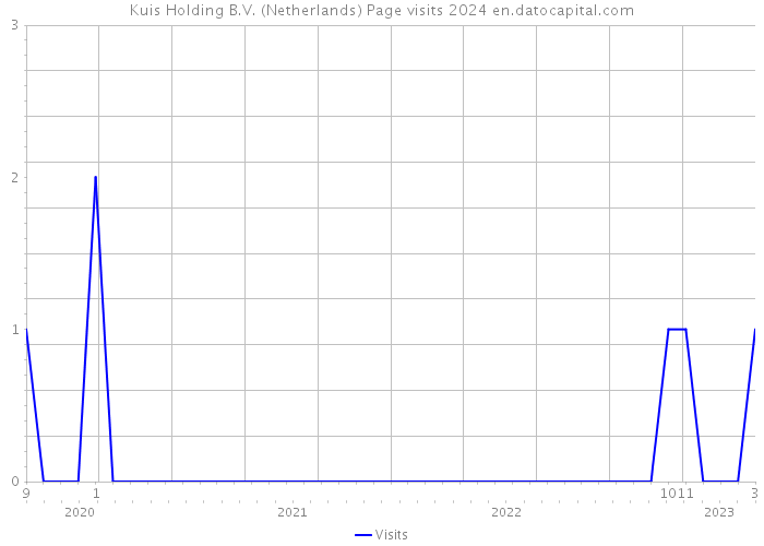 Kuis Holding B.V. (Netherlands) Page visits 2024 