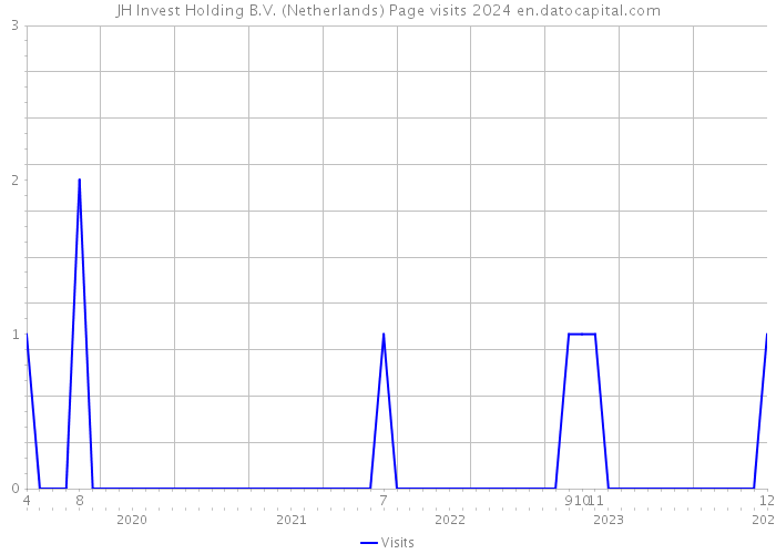 JH Invest Holding B.V. (Netherlands) Page visits 2024 