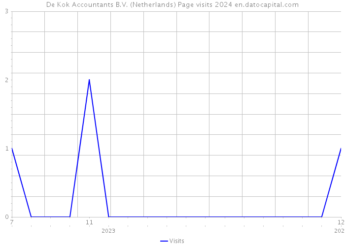 De Kok Accountants B.V. (Netherlands) Page visits 2024 