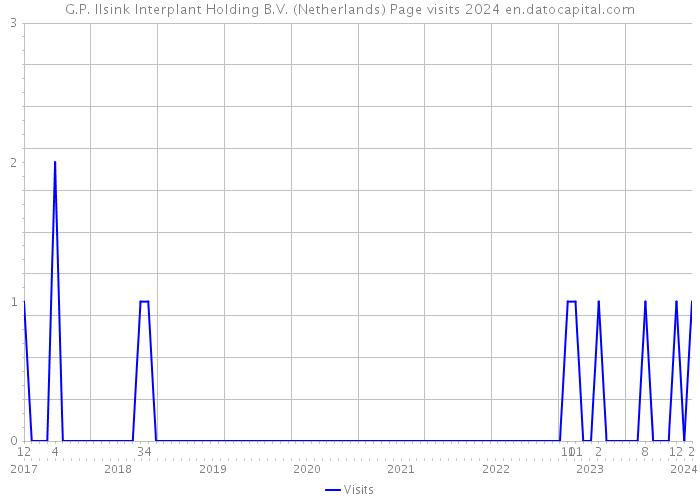 G.P. Ilsink Interplant Holding B.V. (Netherlands) Page visits 2024 