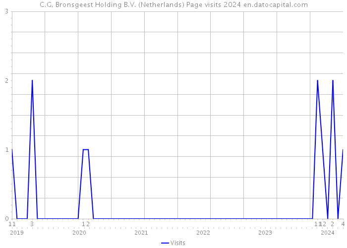 C.G. Bronsgeest Holding B.V. (Netherlands) Page visits 2024 