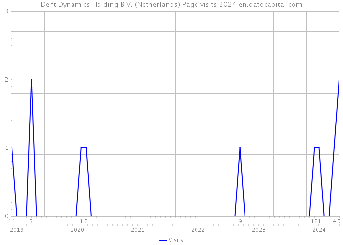 Delft Dynamics Holding B.V. (Netherlands) Page visits 2024 
