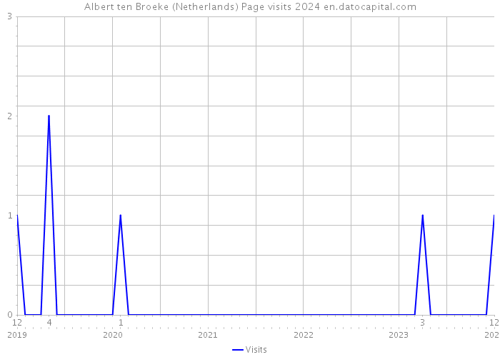Albert ten Broeke (Netherlands) Page visits 2024 