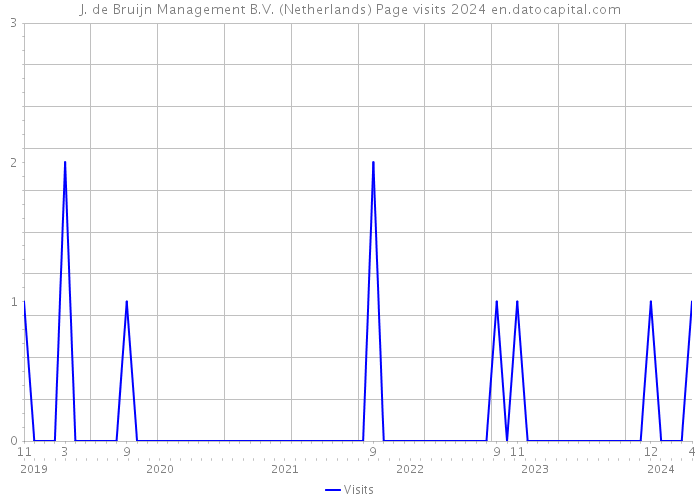 J. de Bruijn Management B.V. (Netherlands) Page visits 2024 
