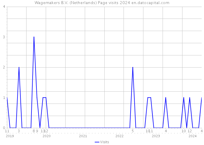 Wagemakers B.V. (Netherlands) Page visits 2024 