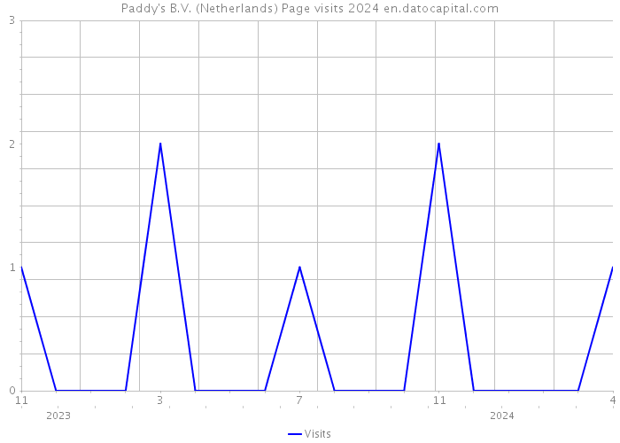 Paddy's B.V. (Netherlands) Page visits 2024 