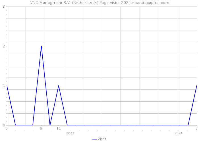 VND Managment B.V. (Netherlands) Page visits 2024 