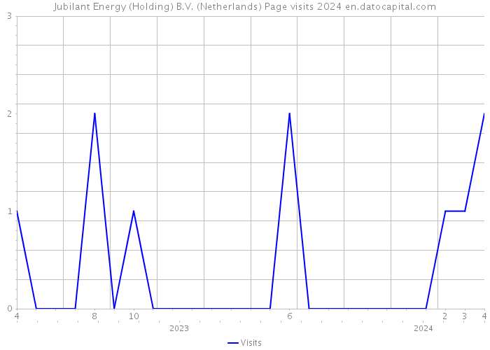 Jubilant Energy (Holding) B.V. (Netherlands) Page visits 2024 