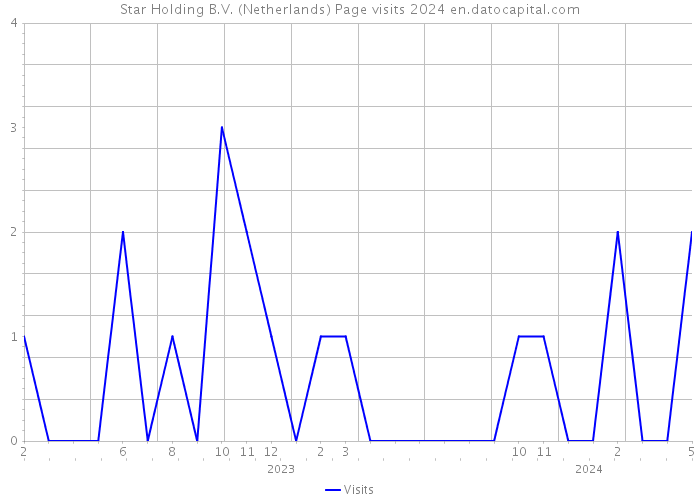 Star Holding B.V. (Netherlands) Page visits 2024 