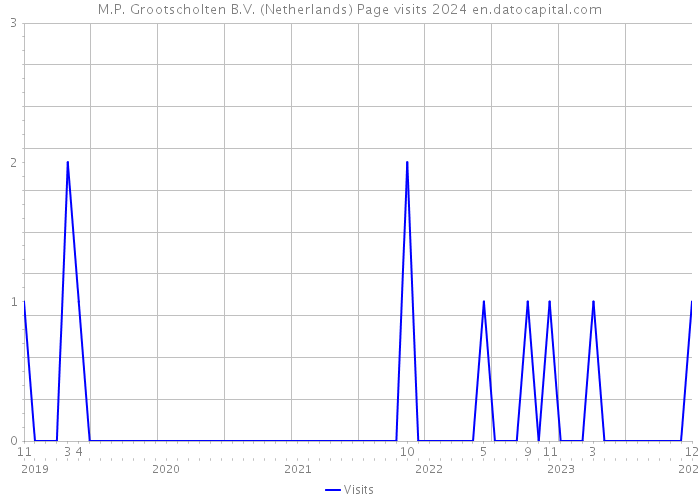 M.P. Grootscholten B.V. (Netherlands) Page visits 2024 