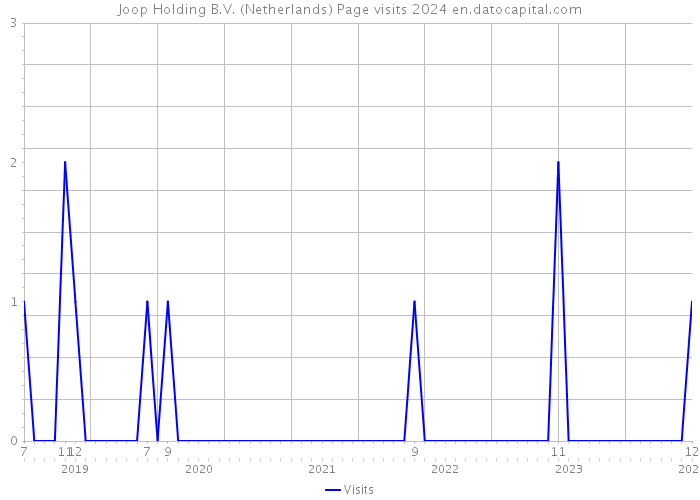 Joop Holding B.V. (Netherlands) Page visits 2024 