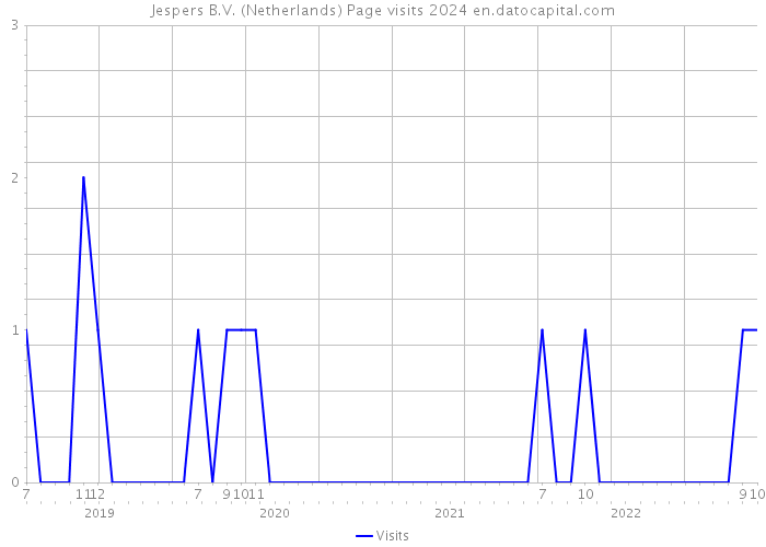 Jespers B.V. (Netherlands) Page visits 2024 