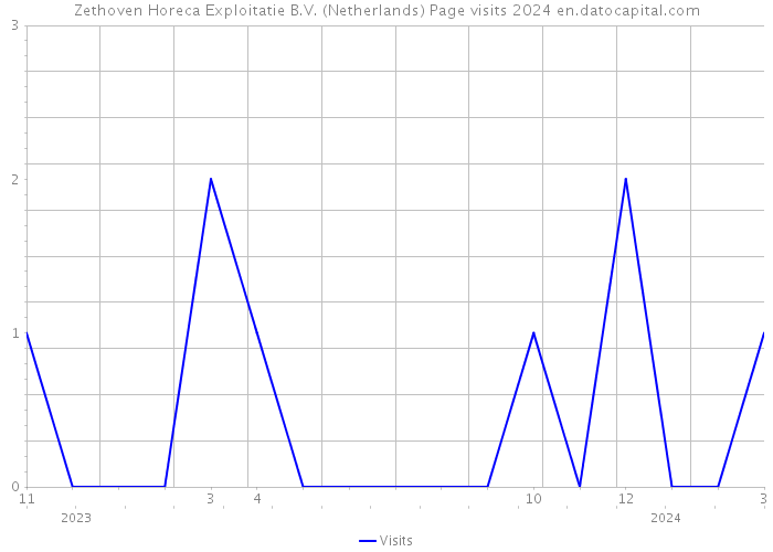 Zethoven Horeca Exploitatie B.V. (Netherlands) Page visits 2024 