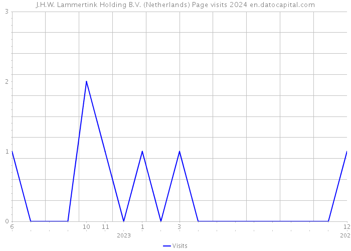 J.H.W. Lammertink Holding B.V. (Netherlands) Page visits 2024 