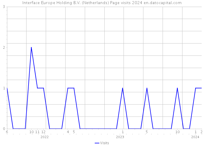 Interface Europe Holding B.V. (Netherlands) Page visits 2024 