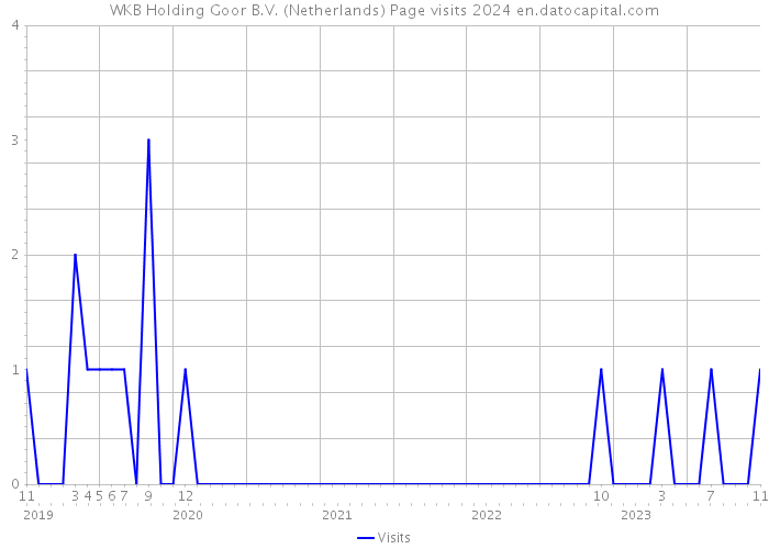 WKB Holding Goor B.V. (Netherlands) Page visits 2024 