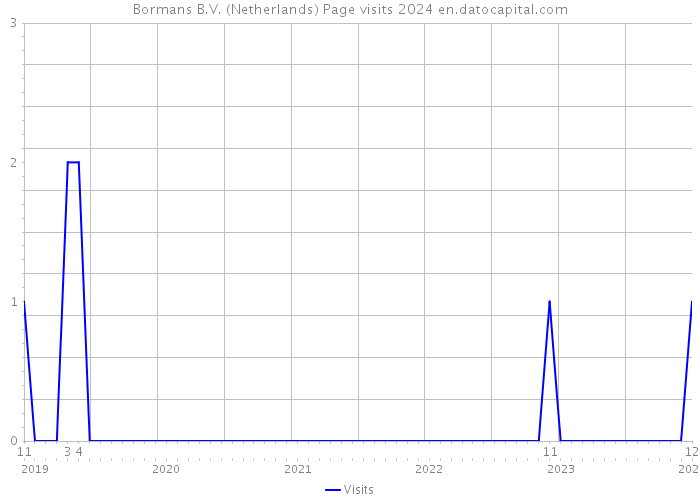 Bormans B.V. (Netherlands) Page visits 2024 