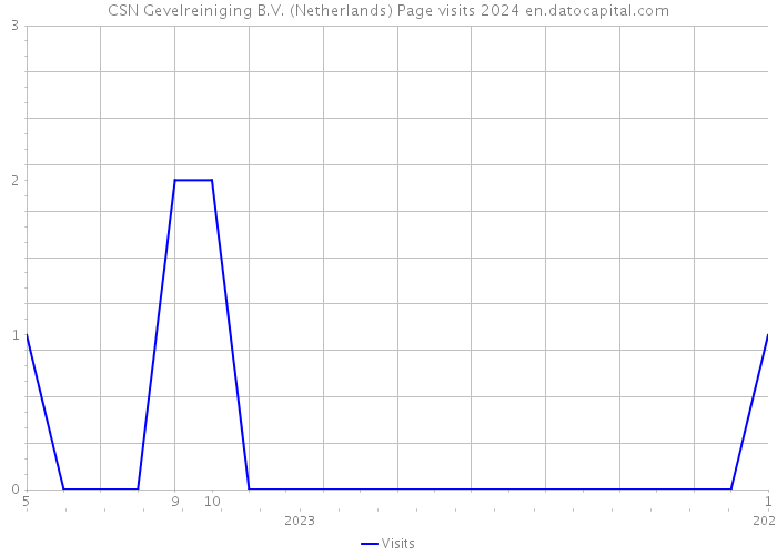 CSN Gevelreiniging B.V. (Netherlands) Page visits 2024 
