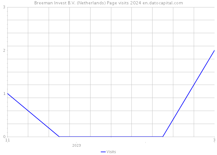 Breeman Invest B.V. (Netherlands) Page visits 2024 